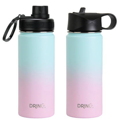 DRINCO® 18 oz. Insulated Wide-Mouth Sport Water Bottle — Macaron Ombre