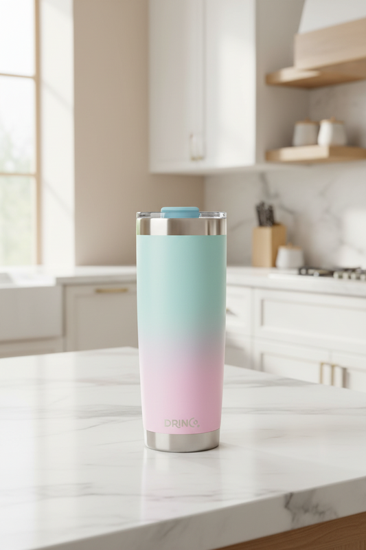 DRINCO® 20 oz. Insulated Tumbler with Spill-Proof Lid — Macaron