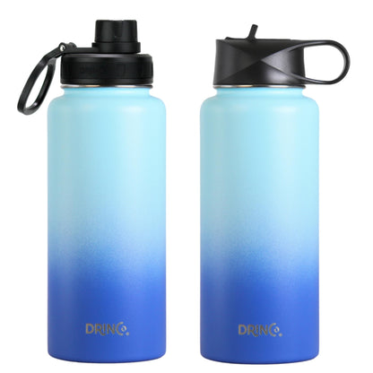 DRINCO® 32 oz. Insulated Stainless Steel Water Bottle — Morning Sky Blue