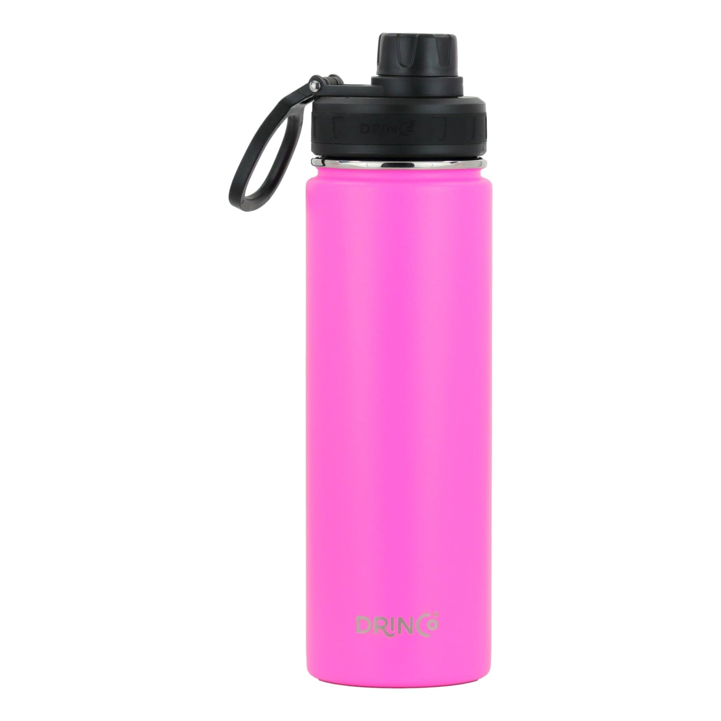 DRINCO® 22 oz. Insulated Stainless Steel Sport Water Bottle — Island Pink
