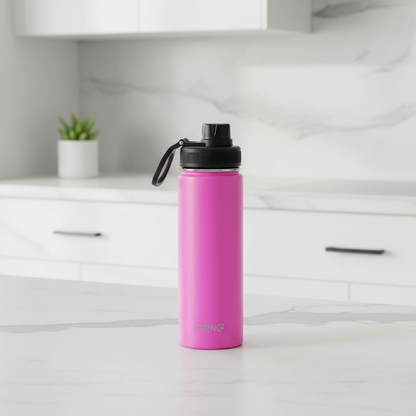DRINCO® 22 oz. Insulated Stainless Steel Sport Water Bottle — Island Pink
