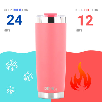 DRINCO® 20 oz. Insulated Tumbler with Spill-Proof Lid — Coral Paradise