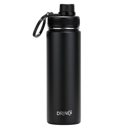 DRINCO® 22 oz. Insulated Stainless Steel Sport Water Bottle — Matte Black