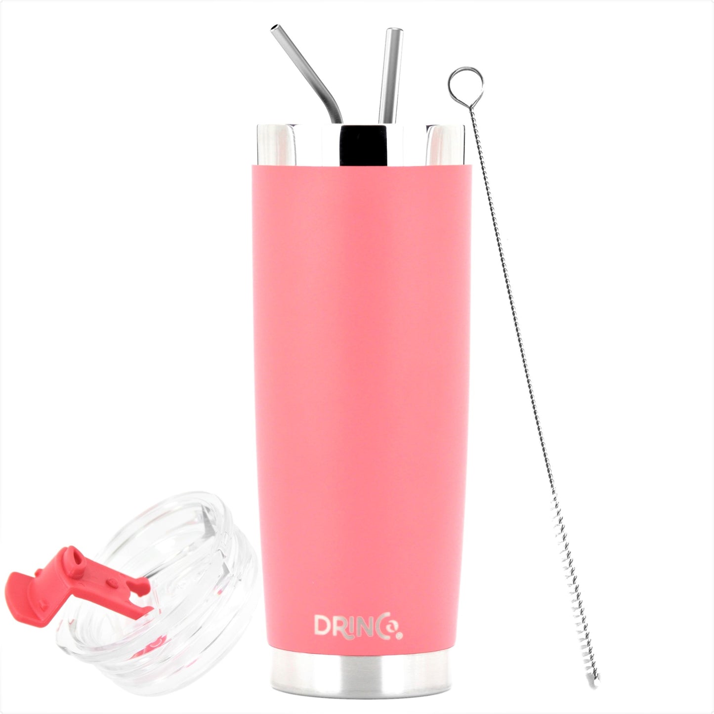 DRINCO® 20 oz. Insulated Tumbler with Spill-Proof Lid — Coral Paradise