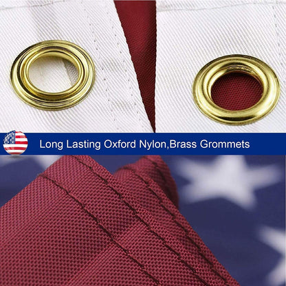 American Flag — Heavy Duty Outdoor Embroidered Stars | 8 Sizes