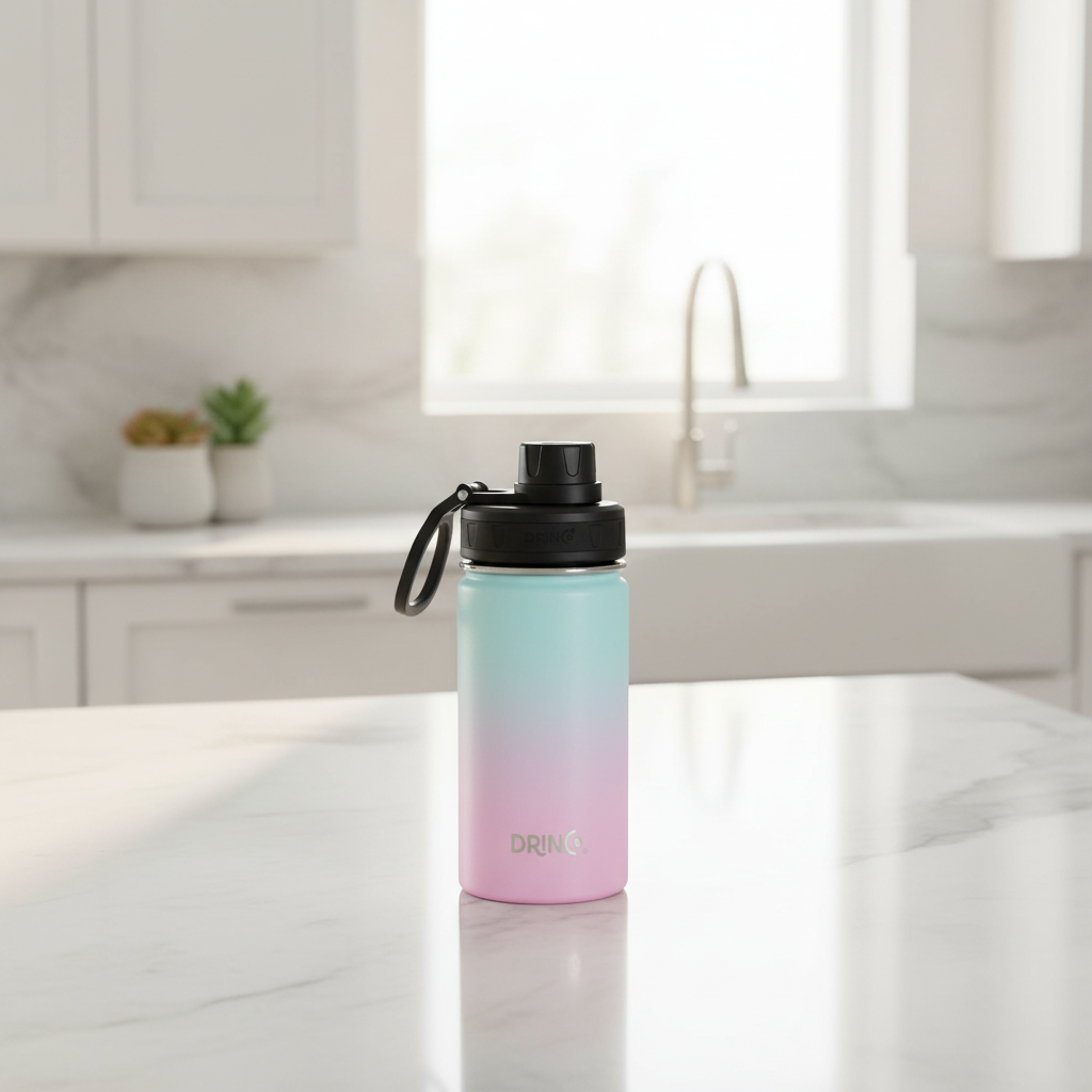 DRINCO® 14 oz. Insulated Wide-Mouth Sport Water Bottle — Macaron Ombre