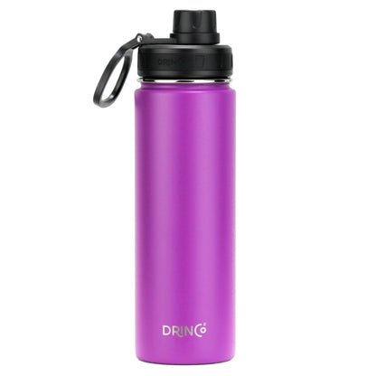 DRINCO® 22 oz. Insulated Stainless Steel Sport Water Bottle — Deep Purple