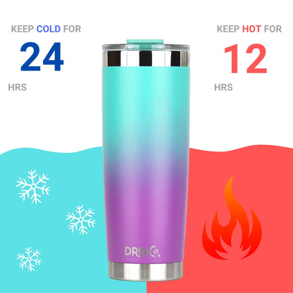 DRINCO® 20 oz. Insulated Tumbler with Spill-Proof Lid — Ombre Teal