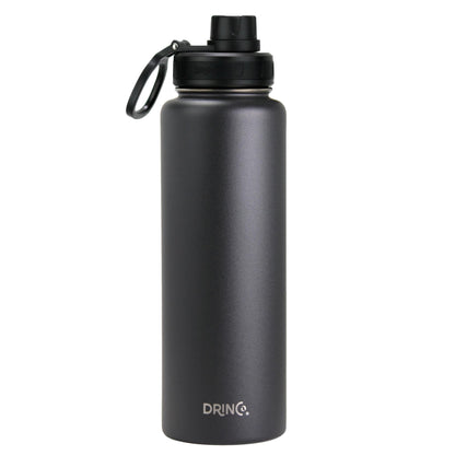 DRINCO® 40 oz. Insulated Stainless Steel Sport Water Bottle — Matte Black