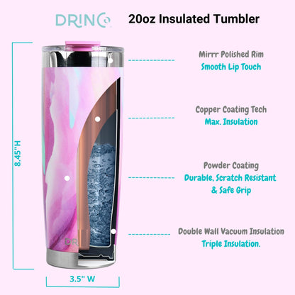 DRINCO® 20 oz. Insulated Tumbler with Spill-Proof Lid — Galaxy
