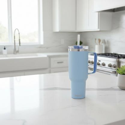 DRINCO® 40 oz. Big Sur Insulated Tumbler with Handle — Sky Blue