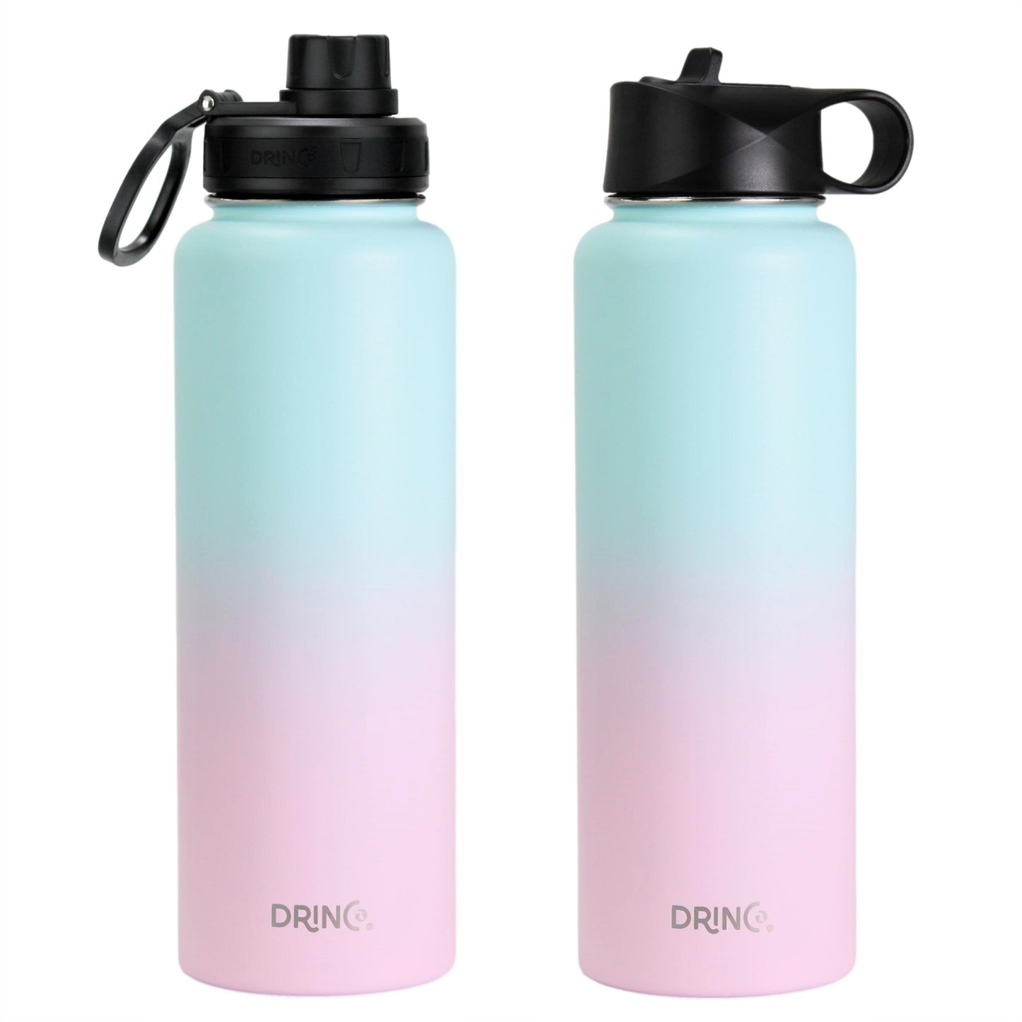 DRINCO® 40 oz. Insulated Stainless Steel Sport Water Bottle — Macaron Ombre