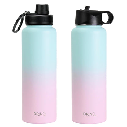 DRINCO® 40 oz. Insulated Stainless Steel Sport Water Bottle — Macaron Ombre
