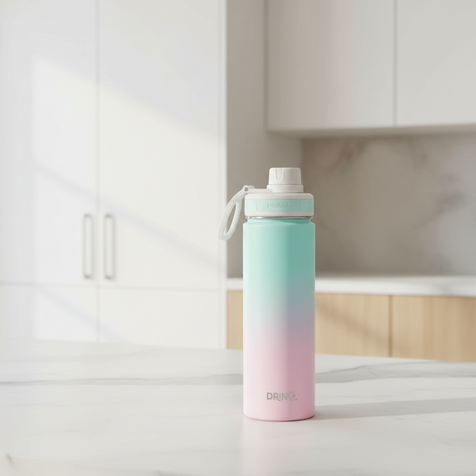 DRINCO® 22 oz. Insulated Stainless Steel Sport Water Bottle — Macaron Ombre