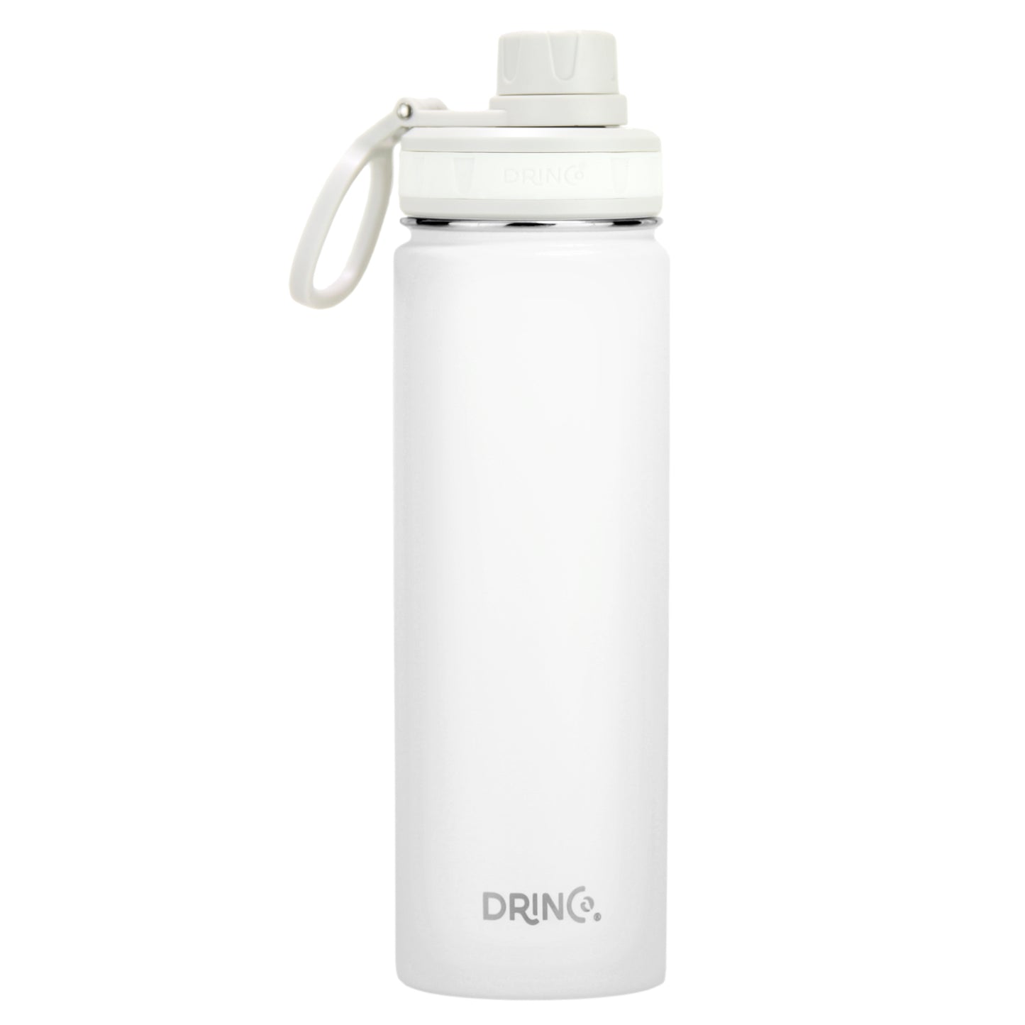 DRINCO® 22 oz. Insulated Stainless Steel Sport Water Bottle — Arctic White