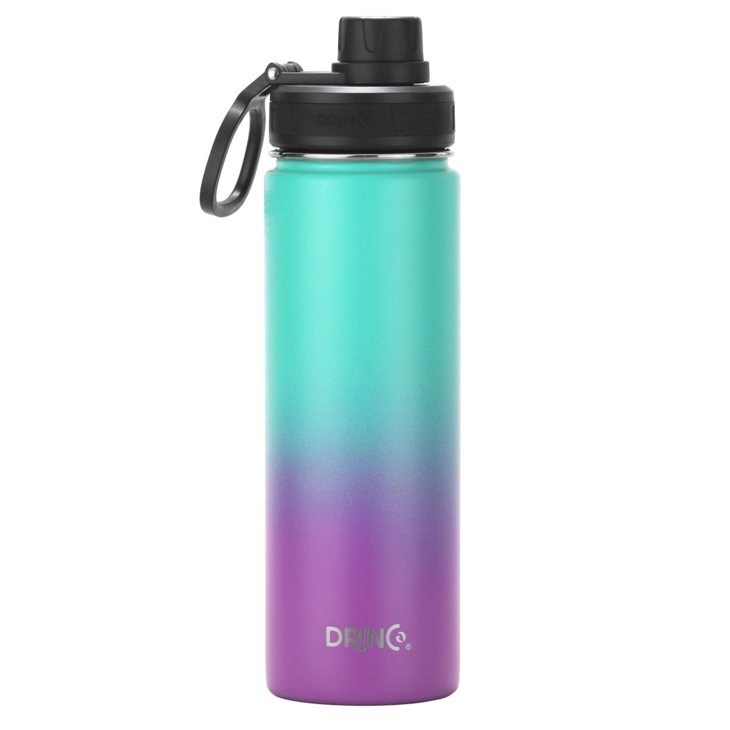 DRINCO® 22 oz. Insulated Stainless Steel Water Bottle — Ombre Fuchsia Teal