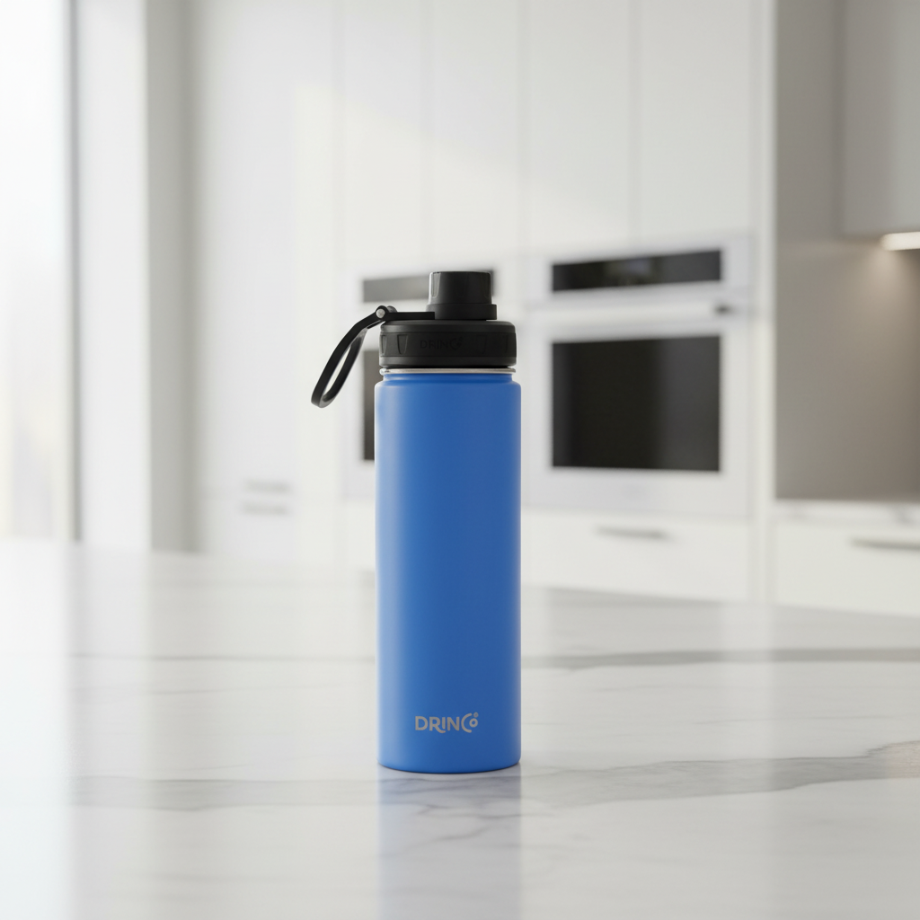 DRINCO® 22 oz. Insulated Stainless Steel Sport Water Bottle — Royal Blue