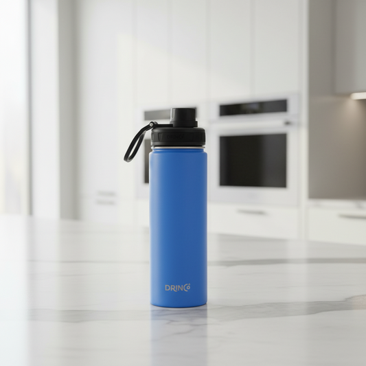 DRINCO® 22 oz. Insulated Stainless Steel Sport Water Bottle — Royal Blue