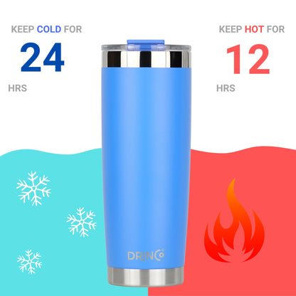 DRINCO® 20 oz. Insulated Tumbler with Spill-Proof Lid — Royal Blue