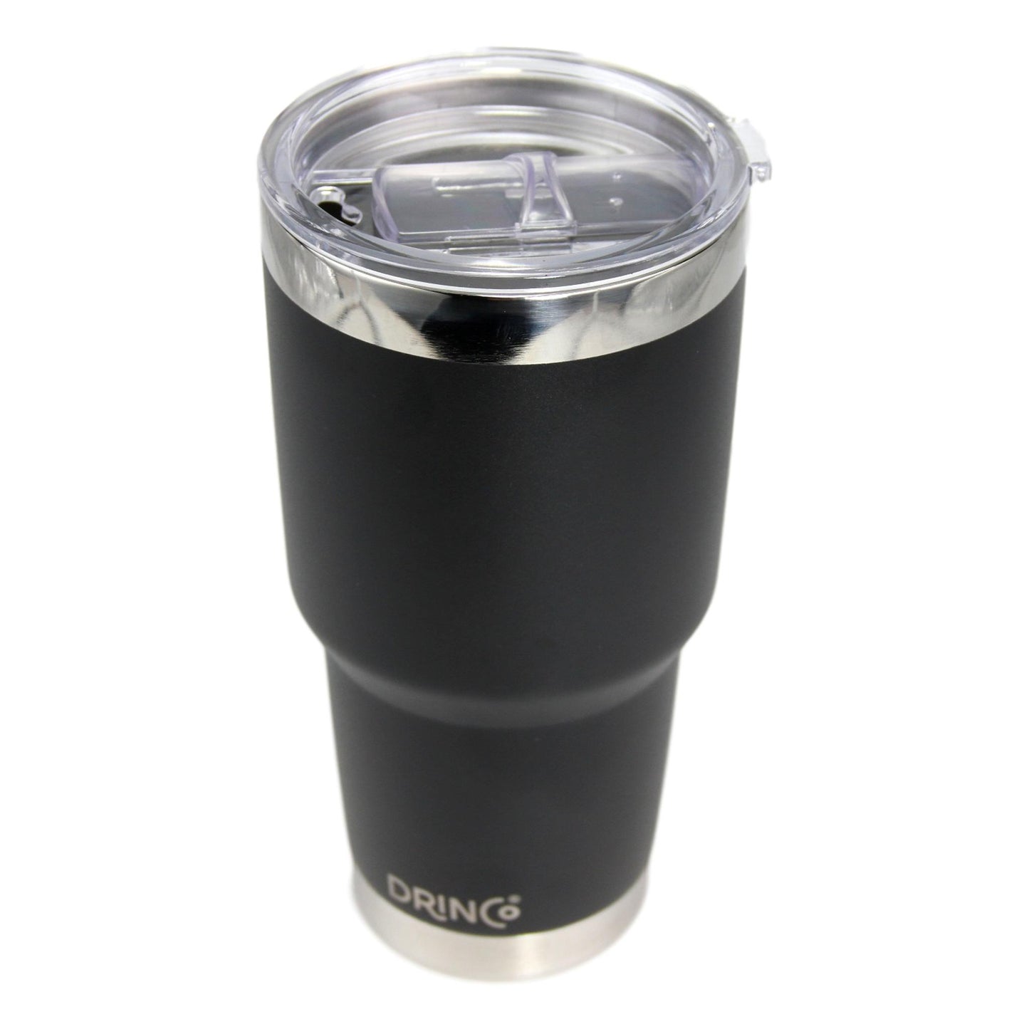 DRINCO® 30 oz. Insulated Tumbler with Spill-Proof Lid — Matte Black