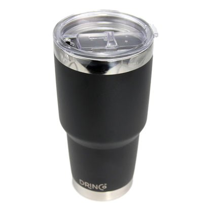 DRINCO® 30 oz. Insulated Tumbler with Spill-Proof Lid — Matte Black