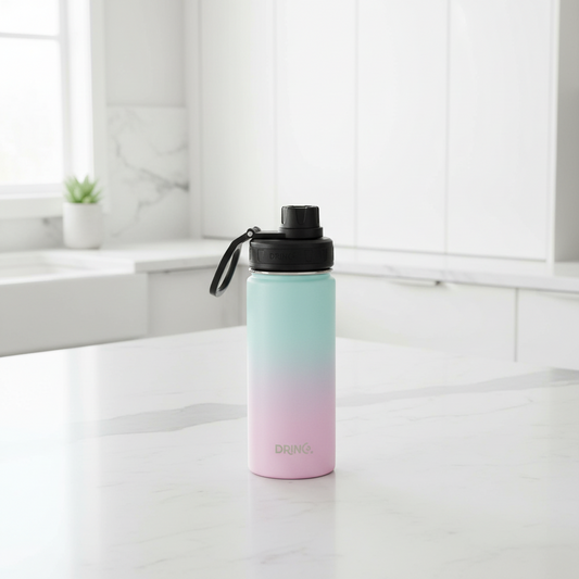 DRINCO® 18 oz. Insulated Wide-Mouth Sport Water Bottle — Macaron Ombre