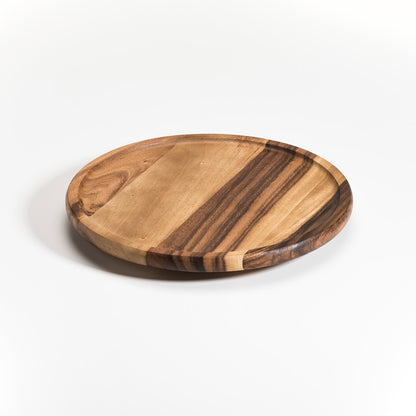 Acacia Wood Lazy Susan Turntable — 13 in. Diameter