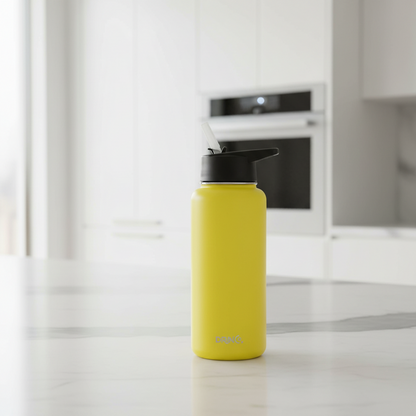 DRINCO® 32 oz. Insulated Wide-Mouth Water Bottle — Illuminating Yellow