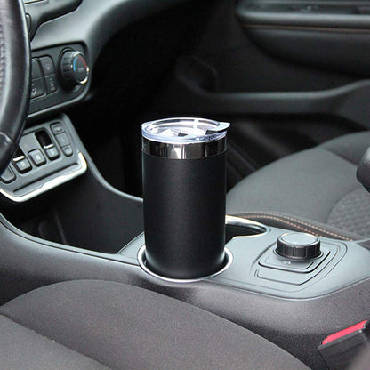 DRINCO® 20 oz. Insulated Tumbler with Spill-Proof Lid — Matte Black