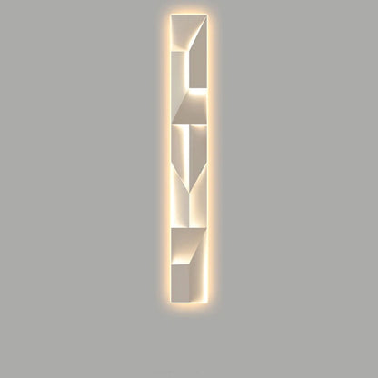 Luminary Canvas backlit crystal art wall sconce in white with warm LED glow displayed against a neutral grey background — LivDecor
