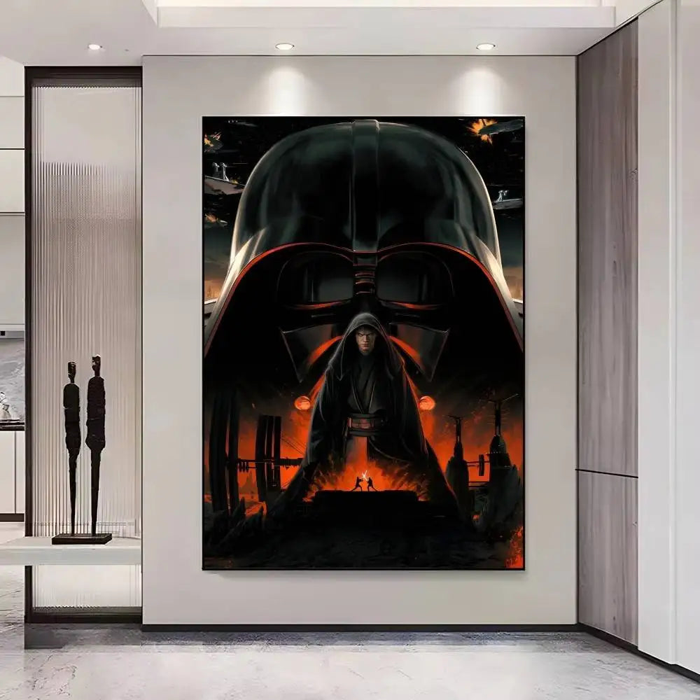 The Dark Lord Shadow Looms cinematic sci-fi wall art poster — LivDecor
